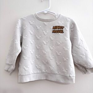 Disney White Mickey Mouse Sweatshirt